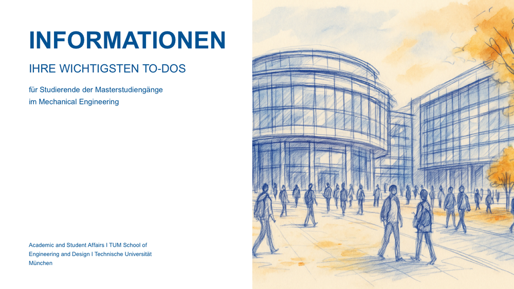 Titelfolie: Masterstart – Ihre wichtigsten To-Dos (Deutsch)